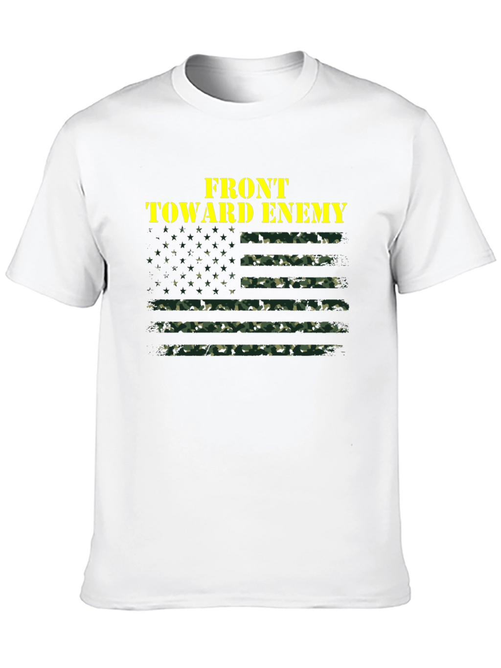 Front Toward Enemy Camo Flag T-Shirt