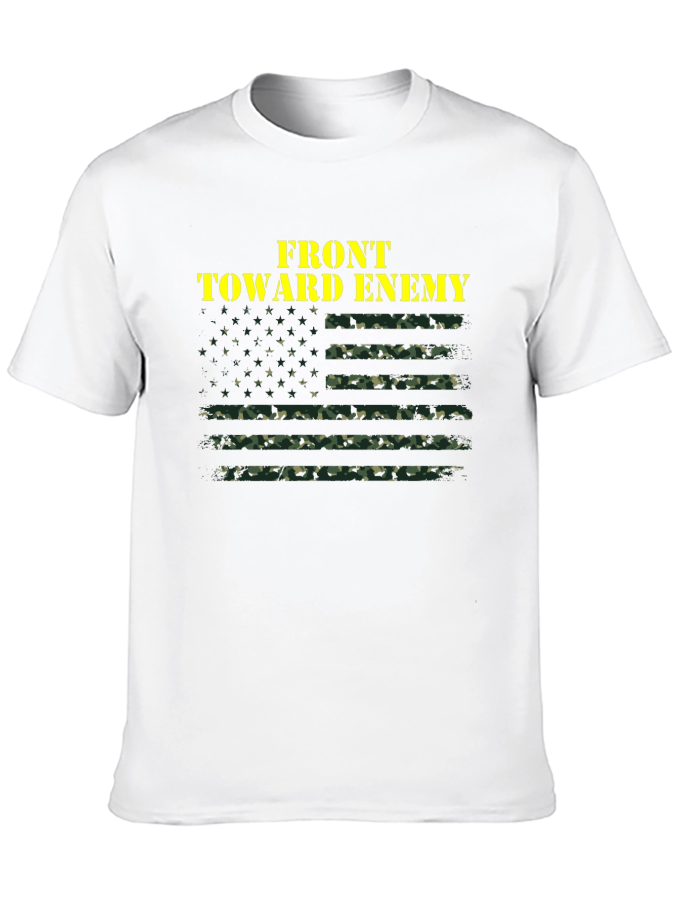 Front Toward Enemy Camo Flag T-Shirt