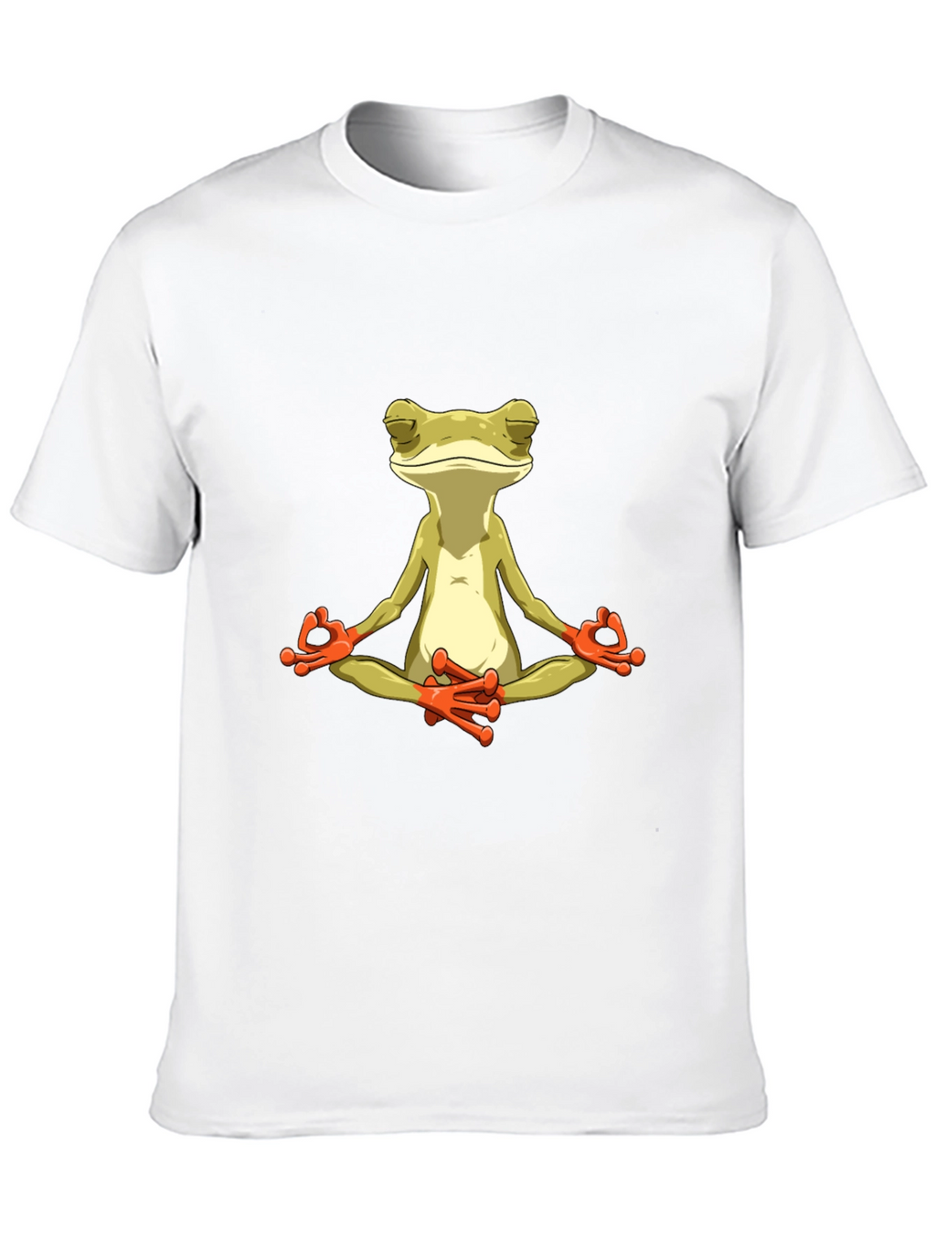 Meditating Frog Graphic Tee - Black T-Shirt