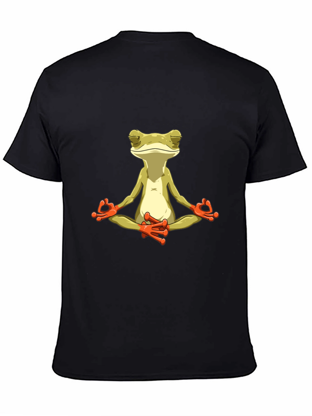 Meditating Frog Graphic Tee - Black T-Shirt
