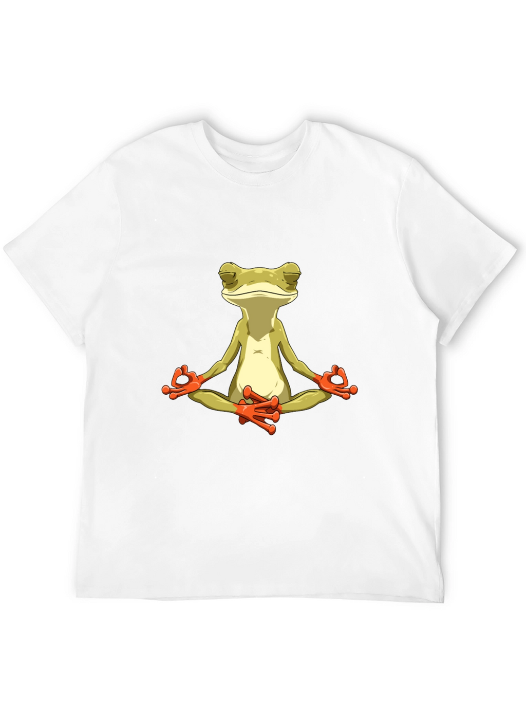 Meditating Frog Graphic Tee - Black T-Shirt