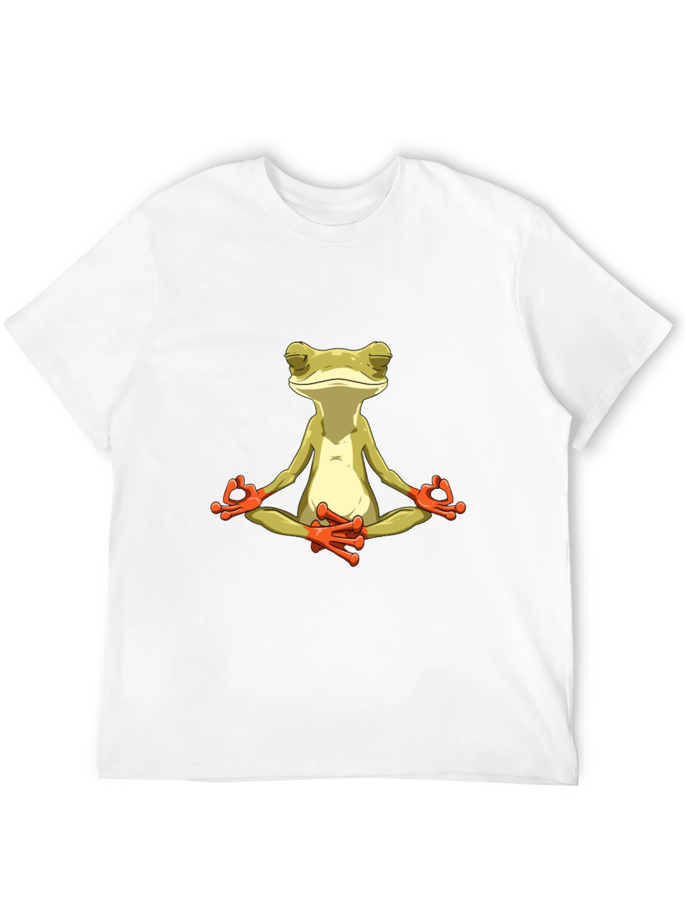 Meditating Frog Graphic Tee - Black T-Shirt