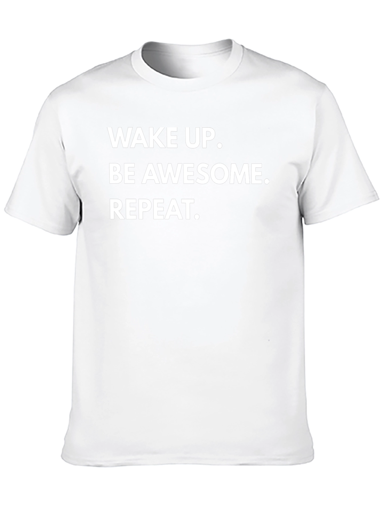 Wake Up Be Awesome Repeat Graphic Tee