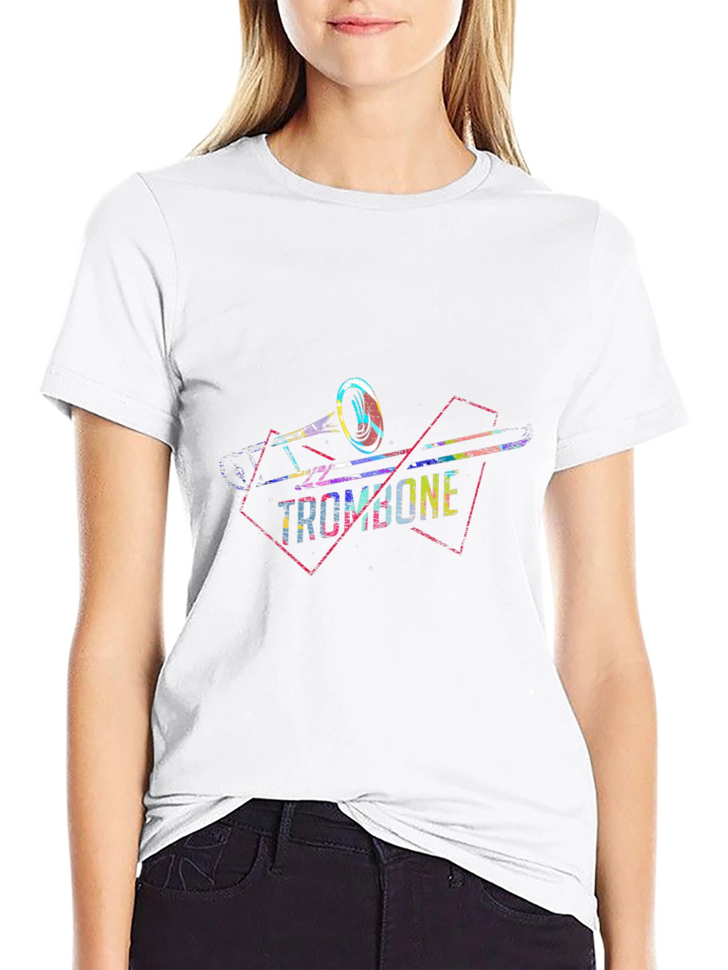 Trombone Graphic Tee - Music Lovers Shirt