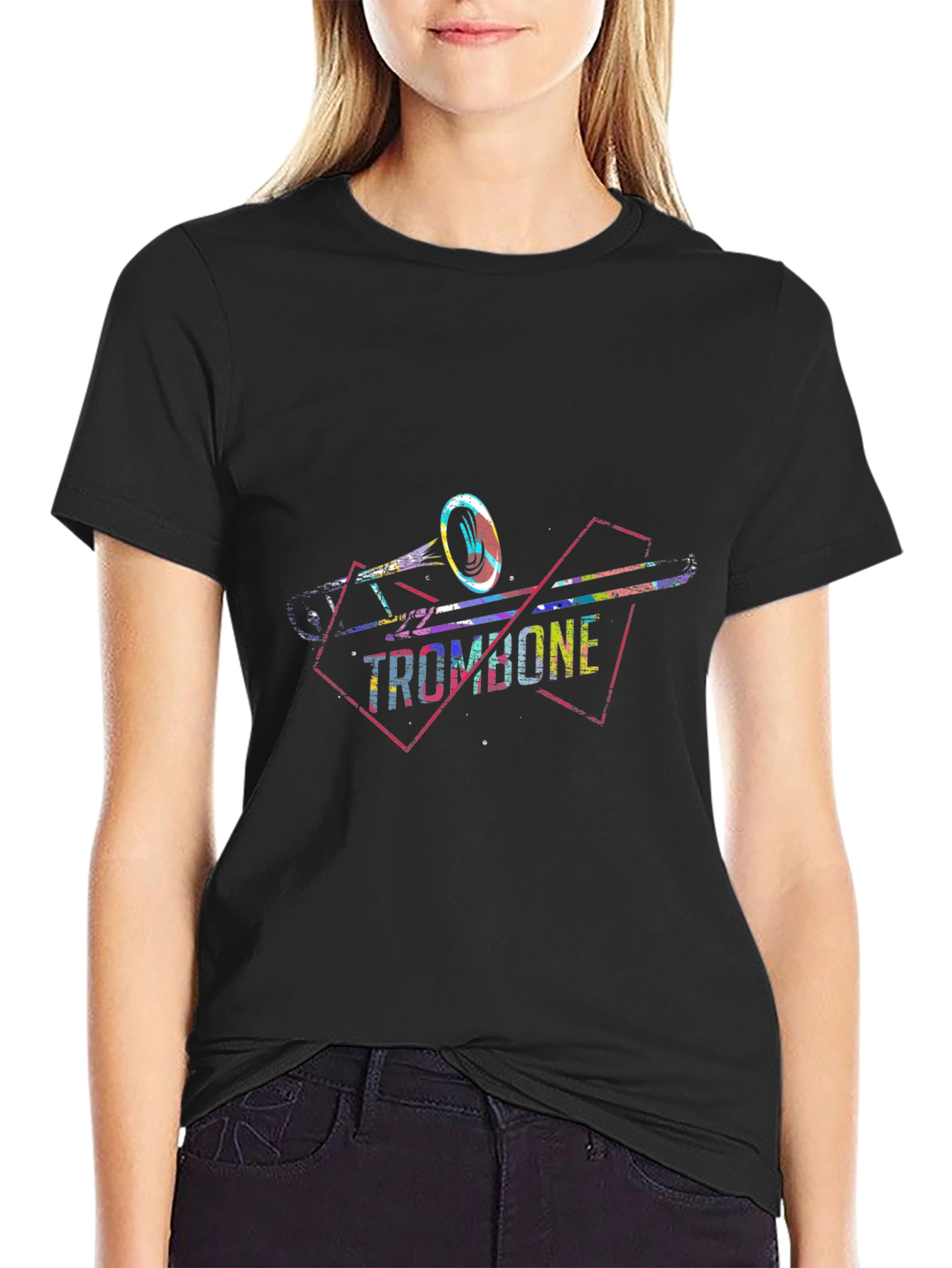 Trombone Graphic Tee - Music Lovers Shirt