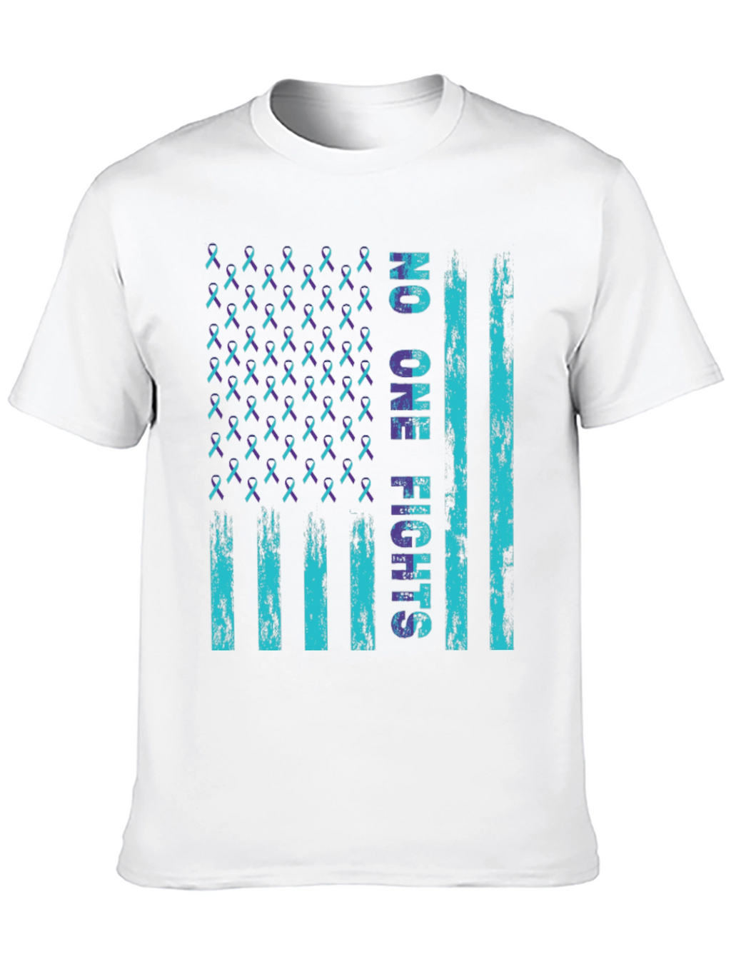 No One Fights Alone Awareness Flag T-Shirt