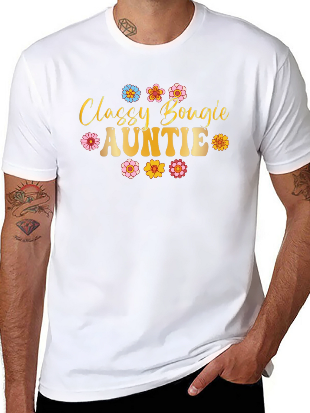 Classy Bougie Auntie Black T-Shirt