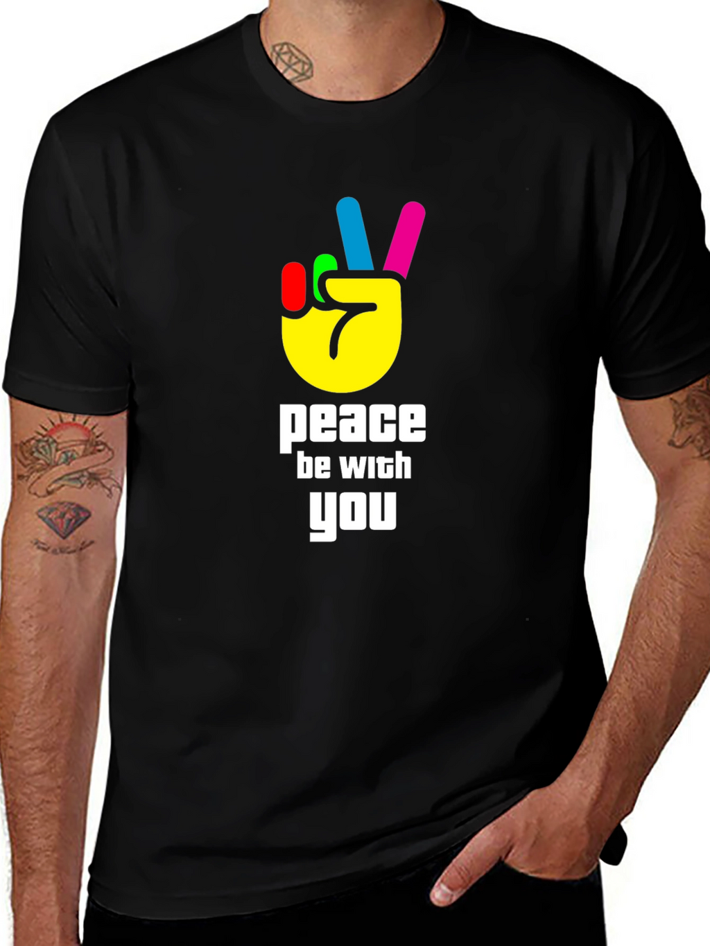 Peace Be With You Graphic T-Shirt