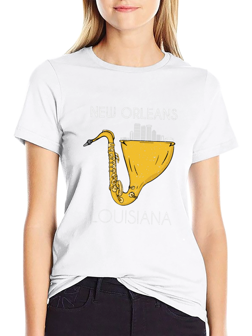 New Orleans Louisiana Saxophone T-Shirt