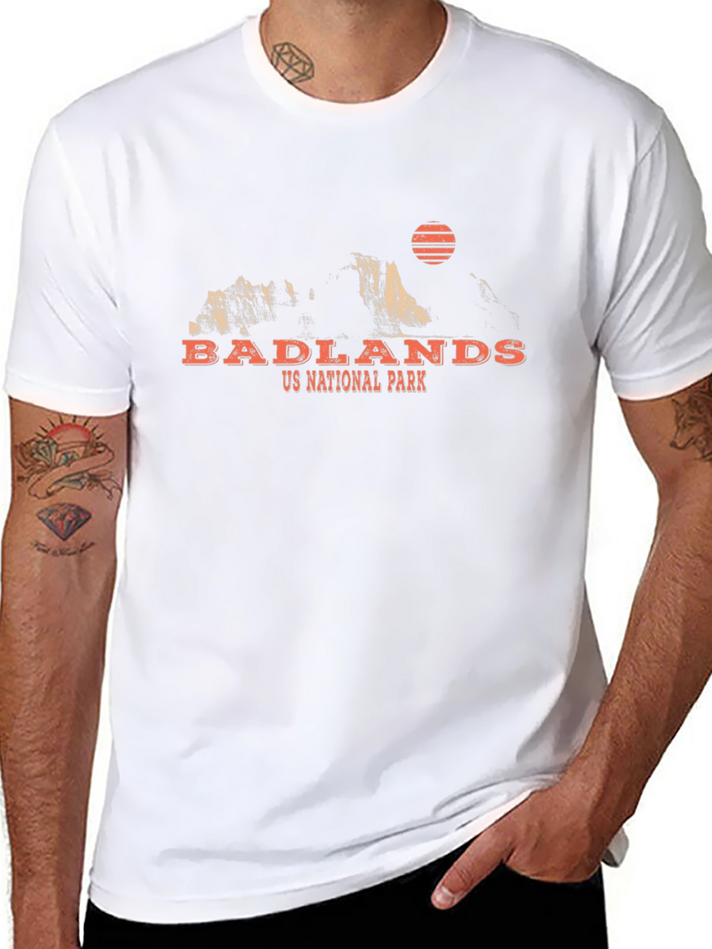 Badlands National Park T-Shirt - Retro Design