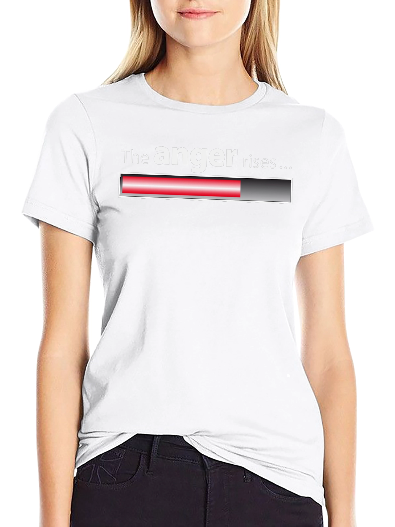 The Anger Rises Black T-Shirt - Funny Graphic Tee