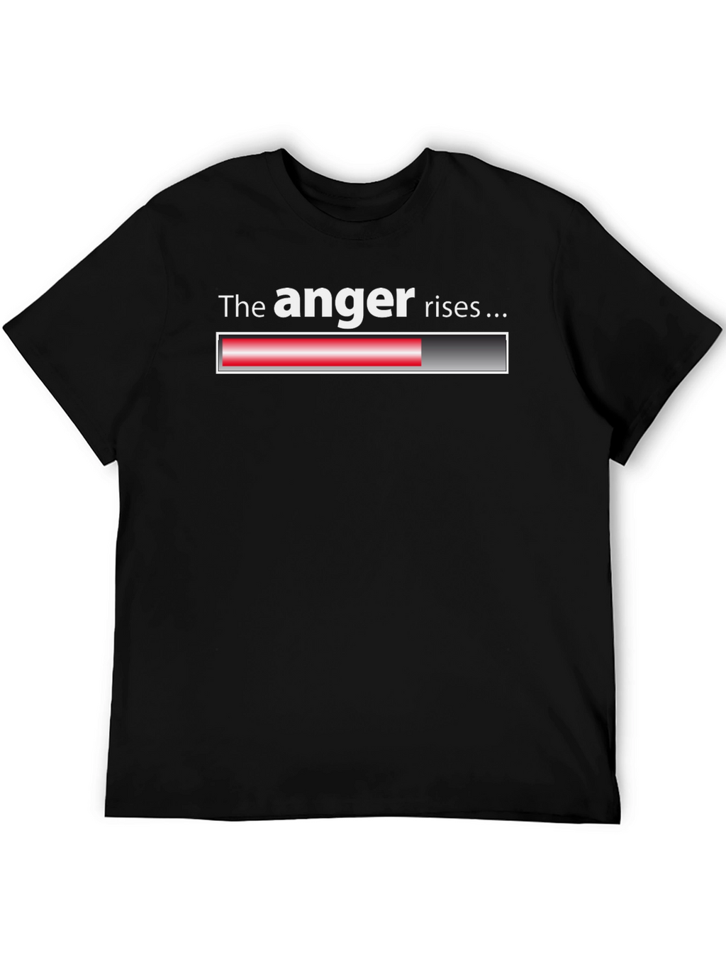 The Anger Rises Black T-Shirt - Funny Graphic Tee
