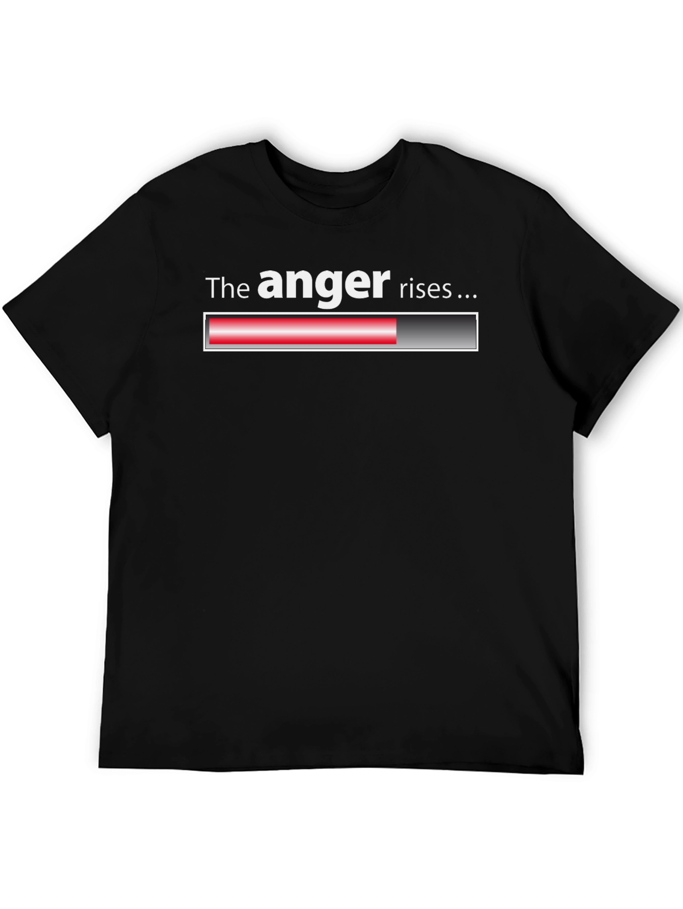 The Anger Rises Black T-Shirt - Funny Graphic Tee