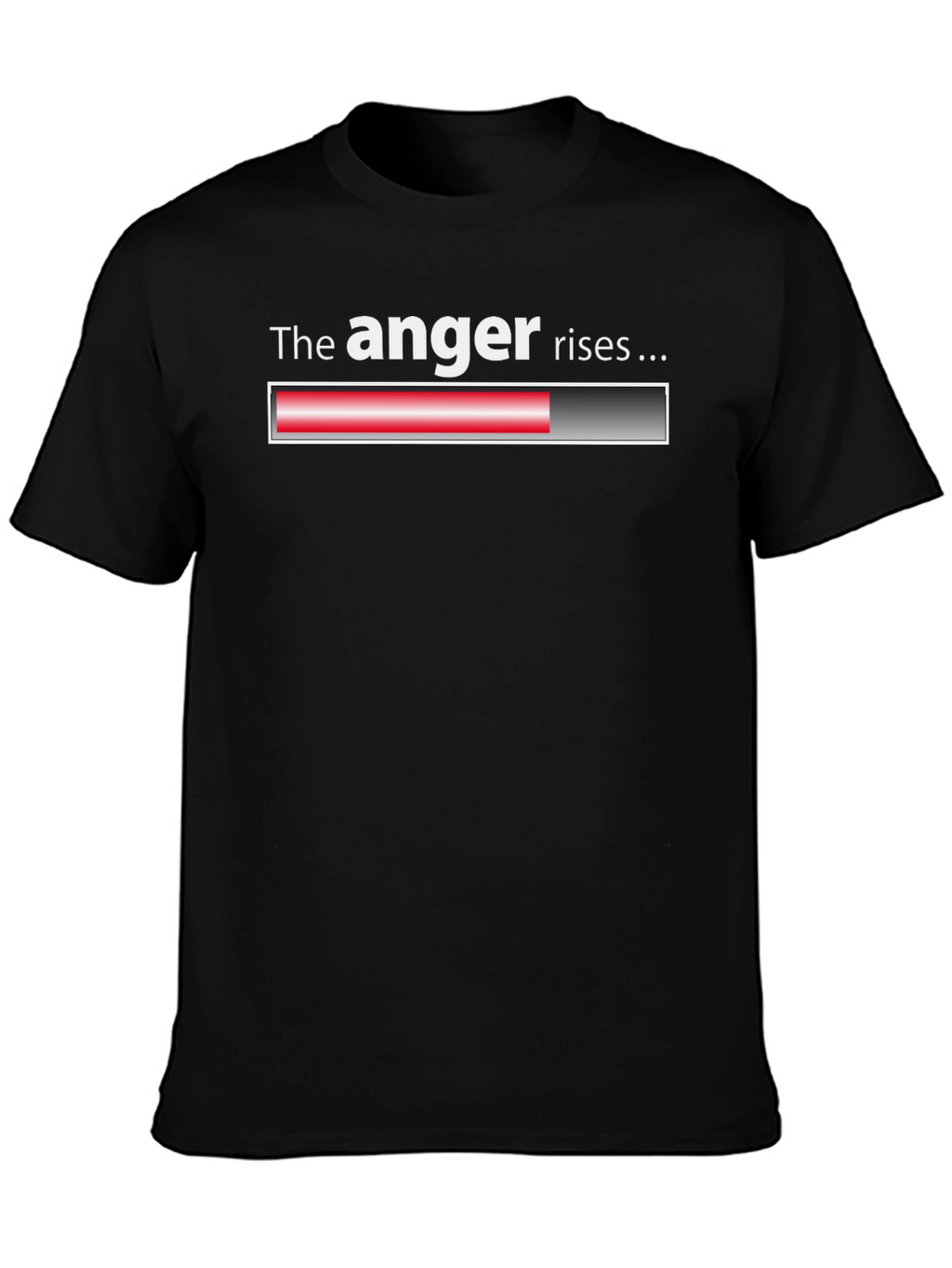The Anger Rises Black T-Shirt - Funny Graphic Tee