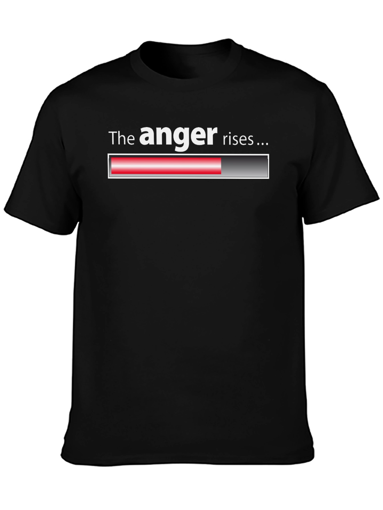 The Anger Rises Black T-Shirt - Funny Graphic Tee