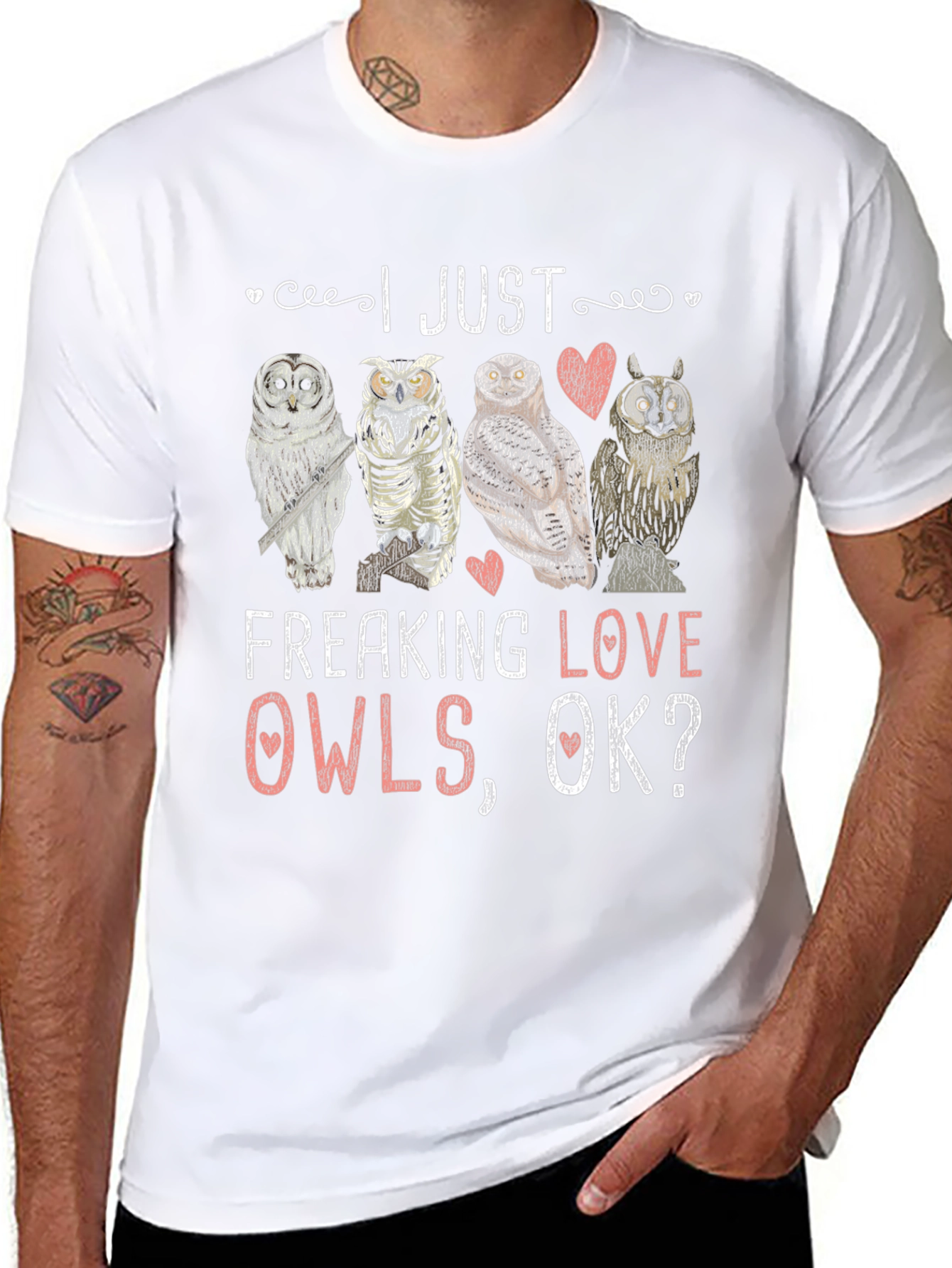 I Just Freaking Love Owls Graphic T-Shirt