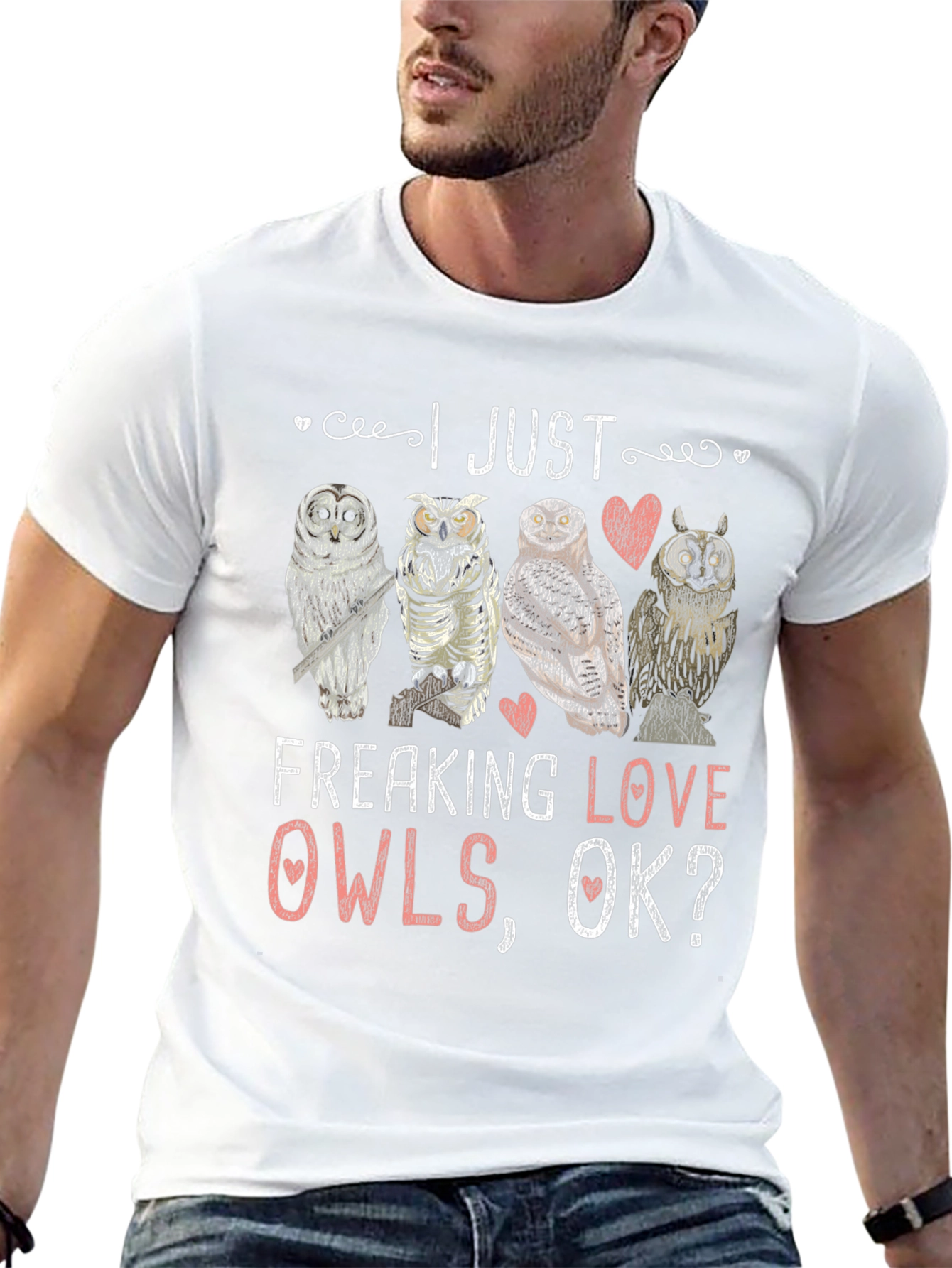 I Just Freaking Love Owls Graphic T-Shirt
