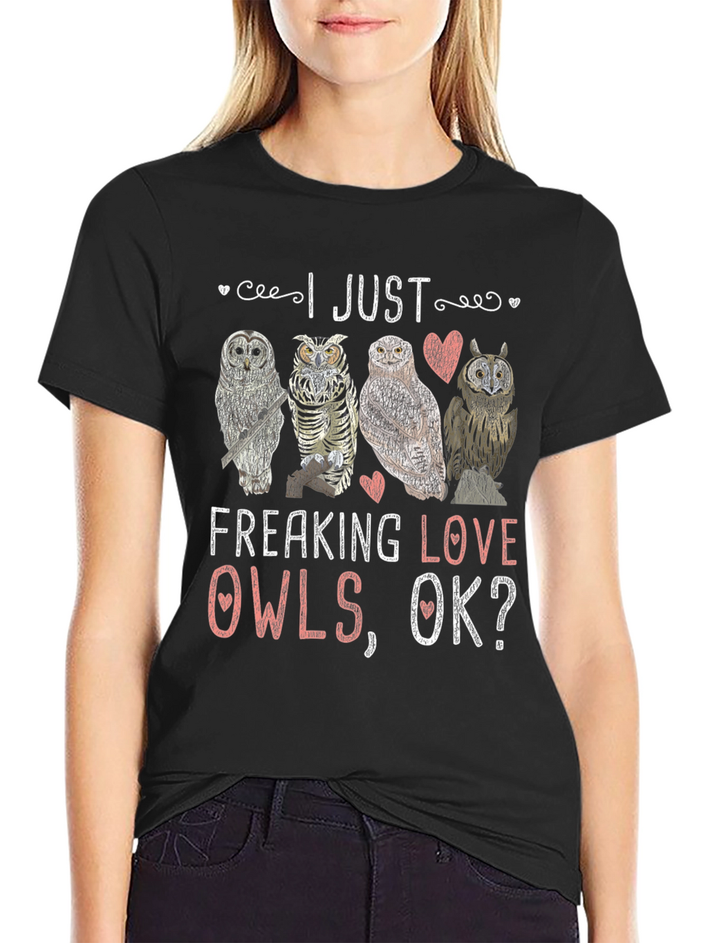 I Just Freaking Love Owls Graphic T-Shirt