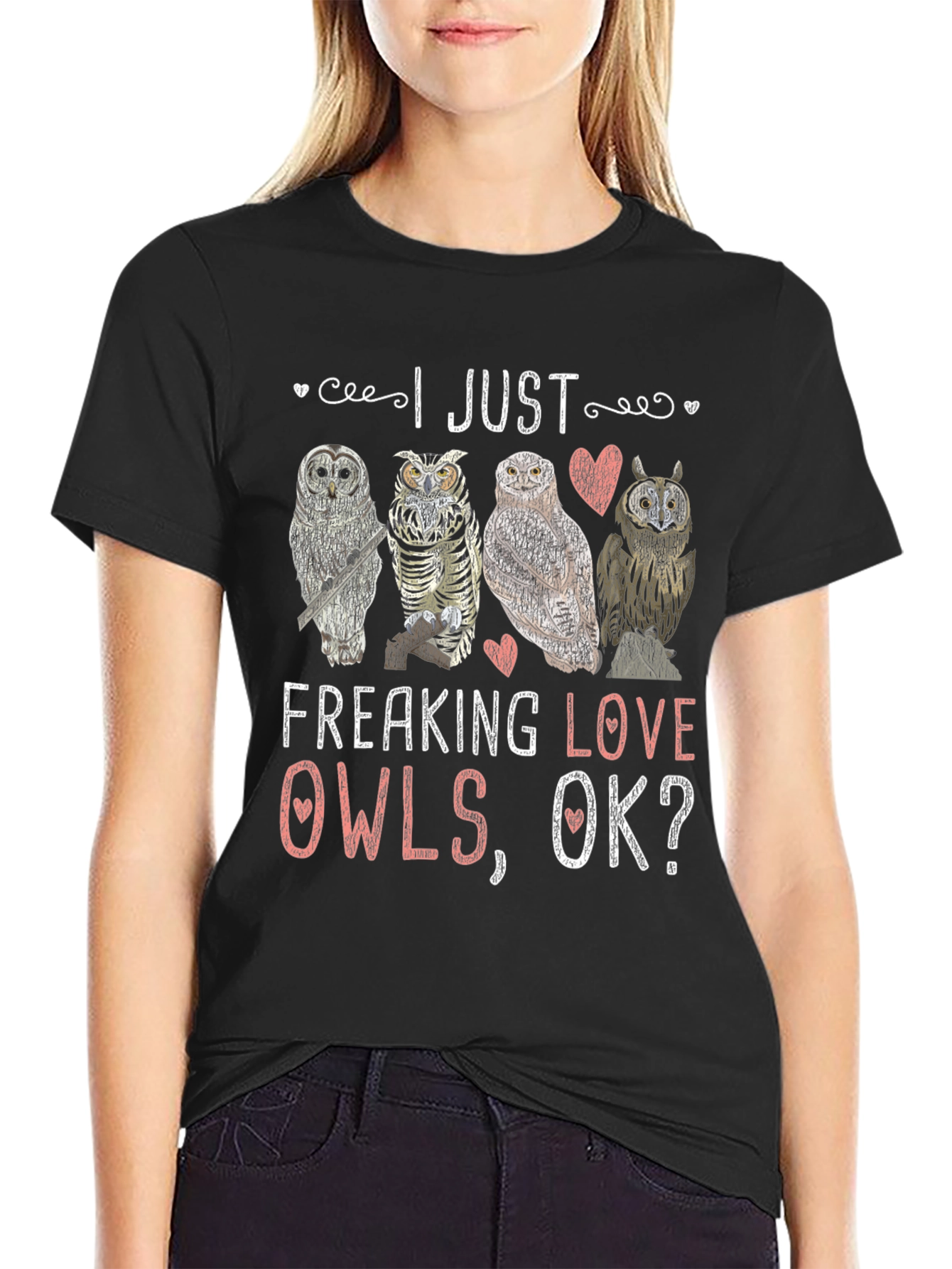 I Just Freaking Love Owls Graphic T-Shirt