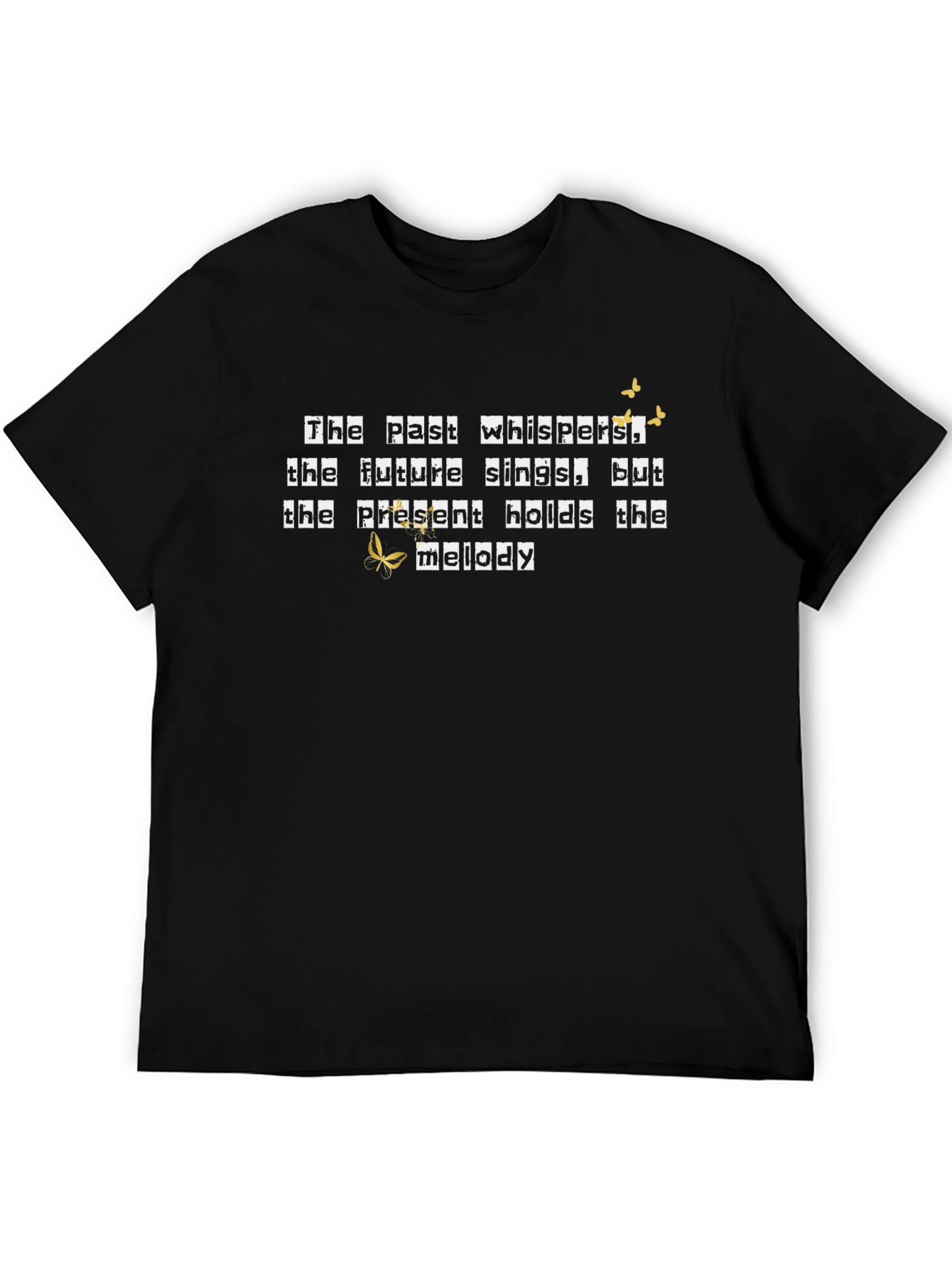 Melody Quote Black T-Shirt