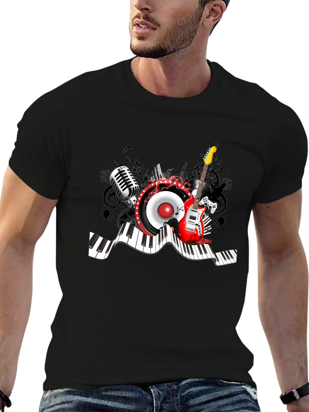 Musical Instrument Graphic T-Shirt