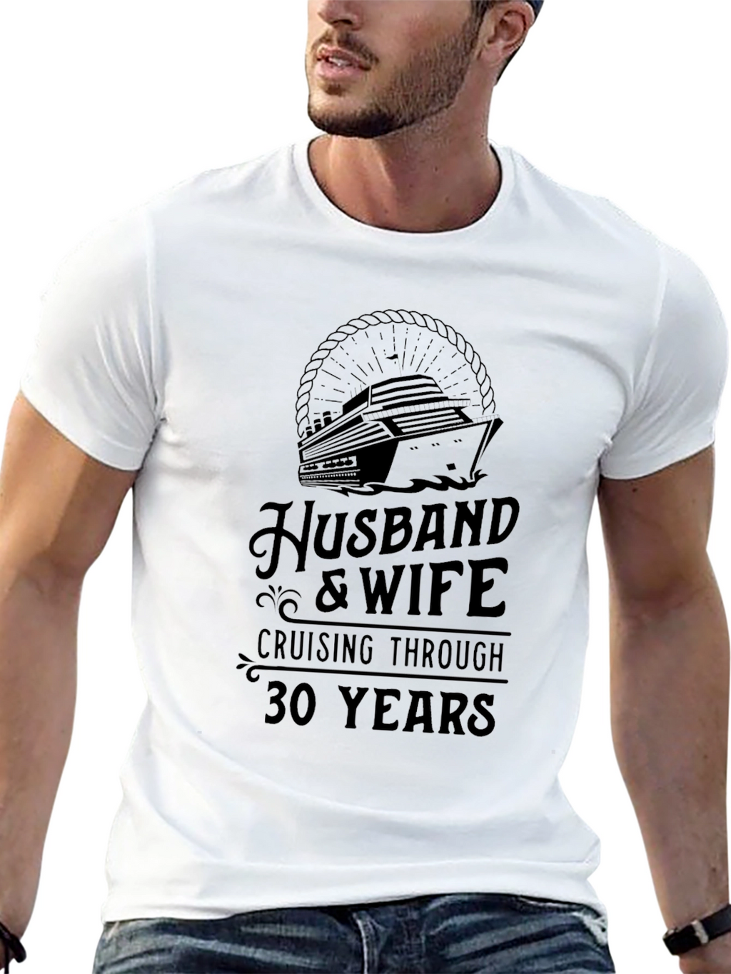 Husband & Wife 30 Years Cruising T-Shirt