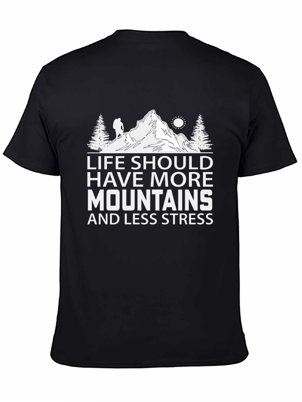 Mountains & Less Stress Graphic Tee