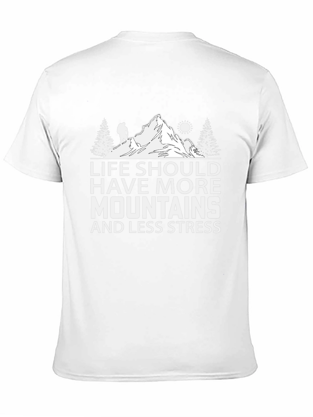 Mountains & Less Stress Graphic Tee