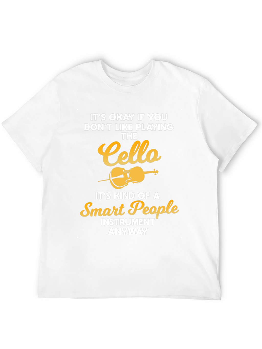 Cello Lovers Black T-Shirt - Smart People Instrument