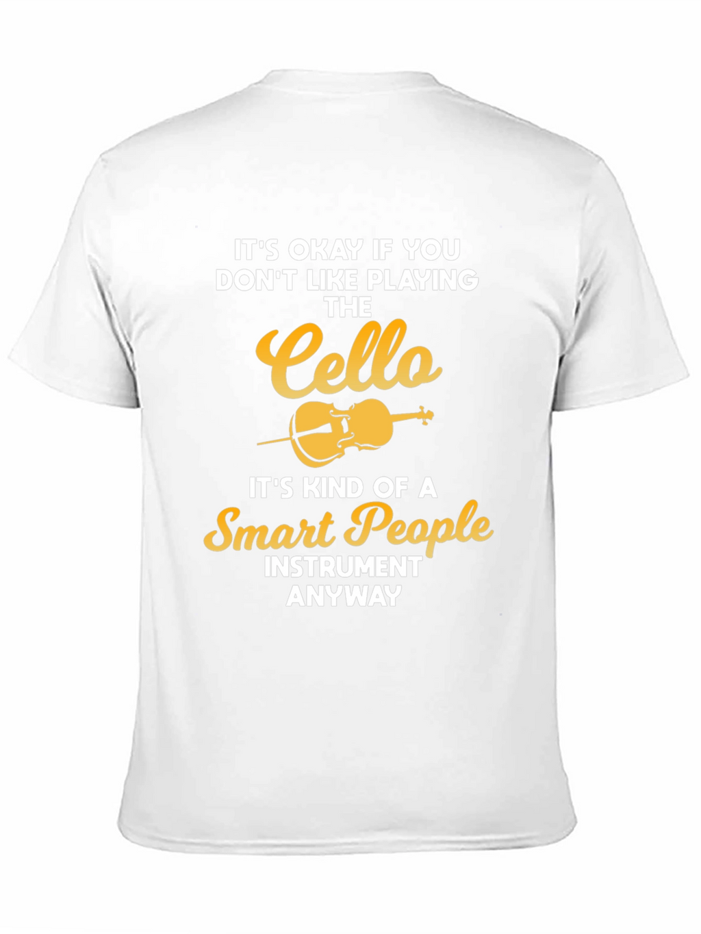 Cello Lovers Black T-Shirt - Smart People Instrument