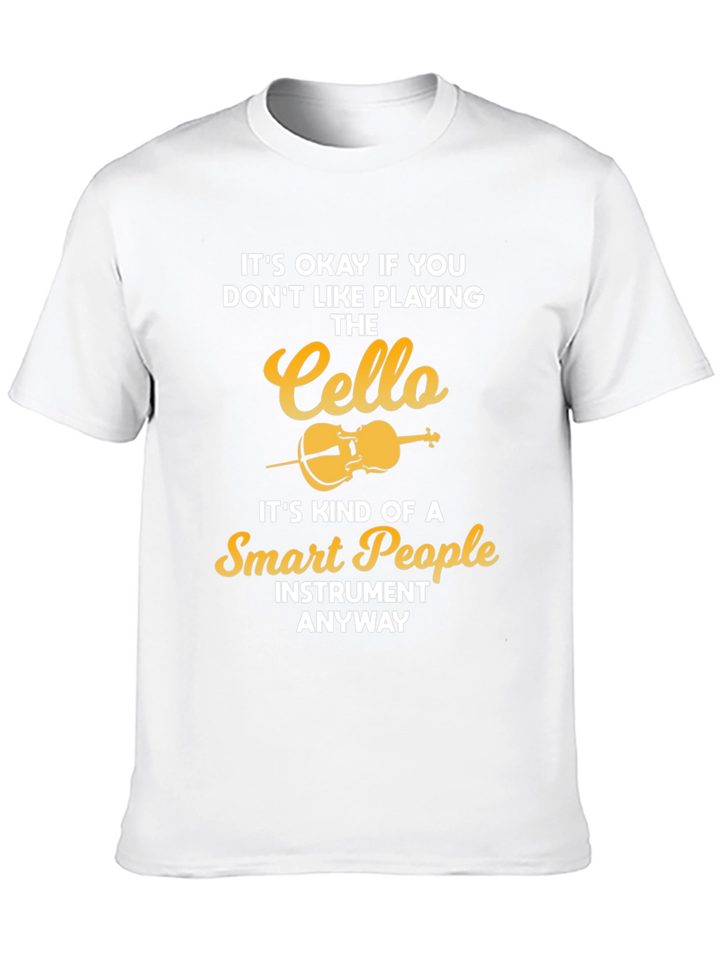 Cello Lovers Black T-Shirt - Smart People Instrument