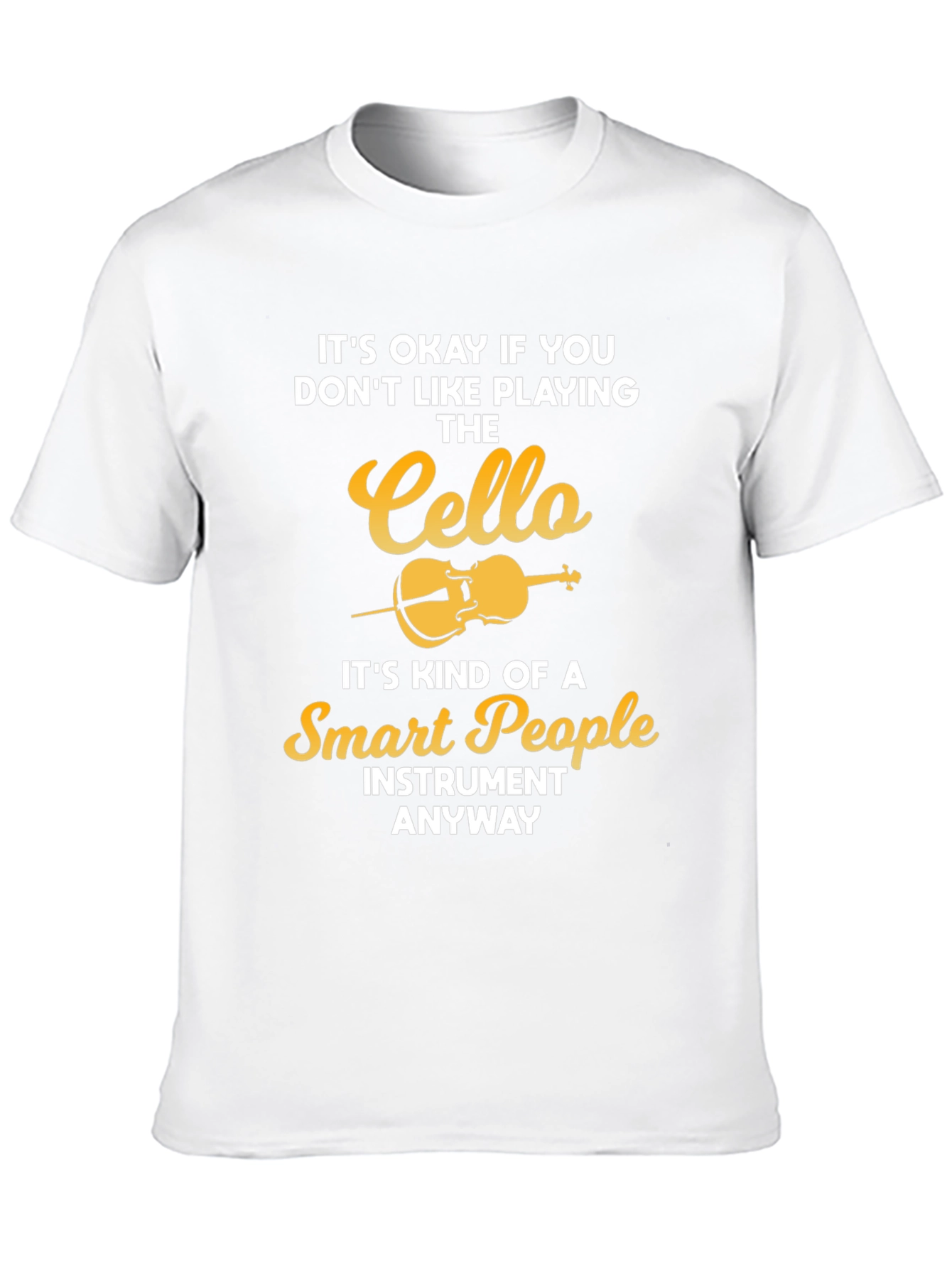 Cello Lovers Black T-Shirt - Smart People Instrument