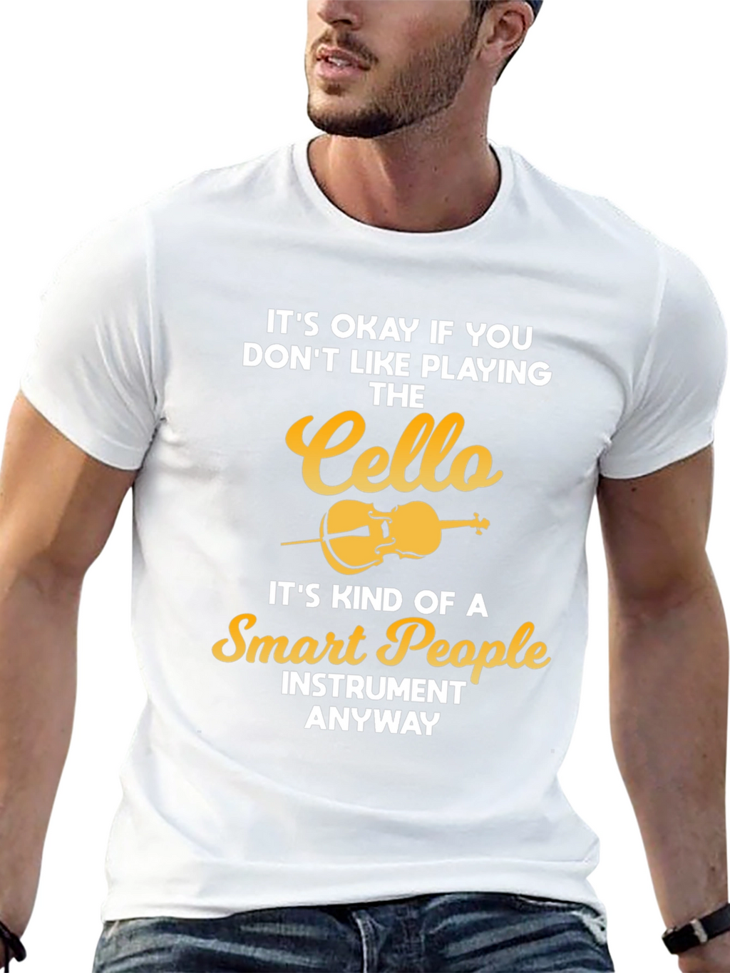 Cello Lovers Black T-Shirt - Smart People Instrument