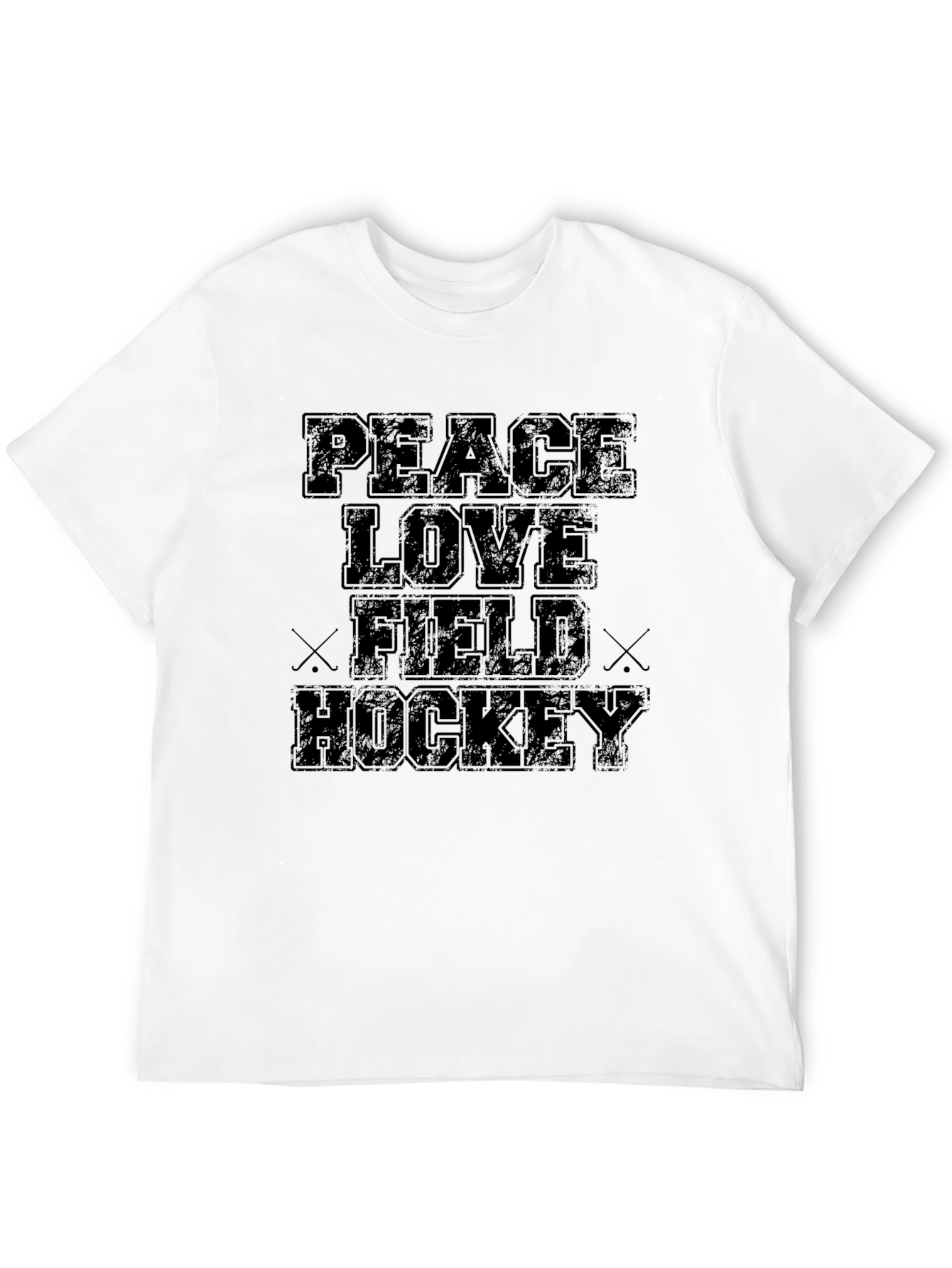Peace Love Field Hockey Graphic T-Shirt