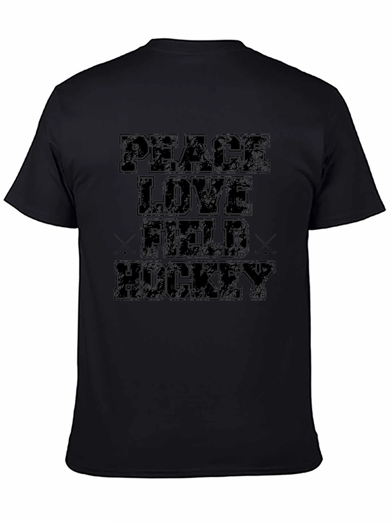 Peace Love Field Hockey Graphic T-Shirt