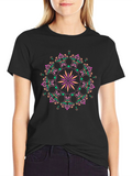 Geometric Mandala Graphic Print T-Shirt