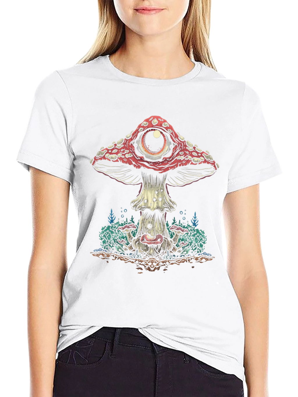 Mystic Mushroom Eye T-Shirt - Unique Graphic Tee