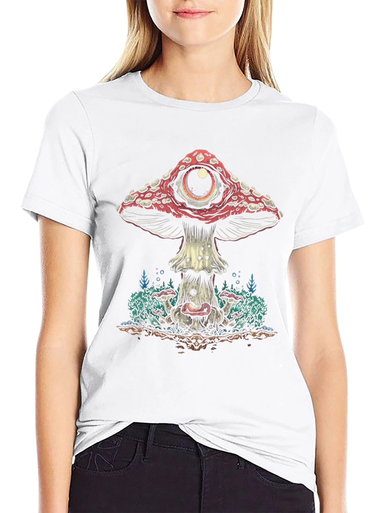 Mystic Mushroom Eye T-Shirt - Unique Graphic Tee