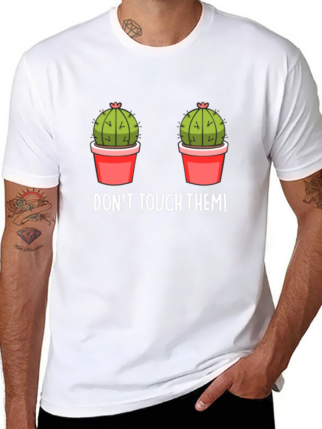 Dont Touch Them Cactus Graphic Tee
