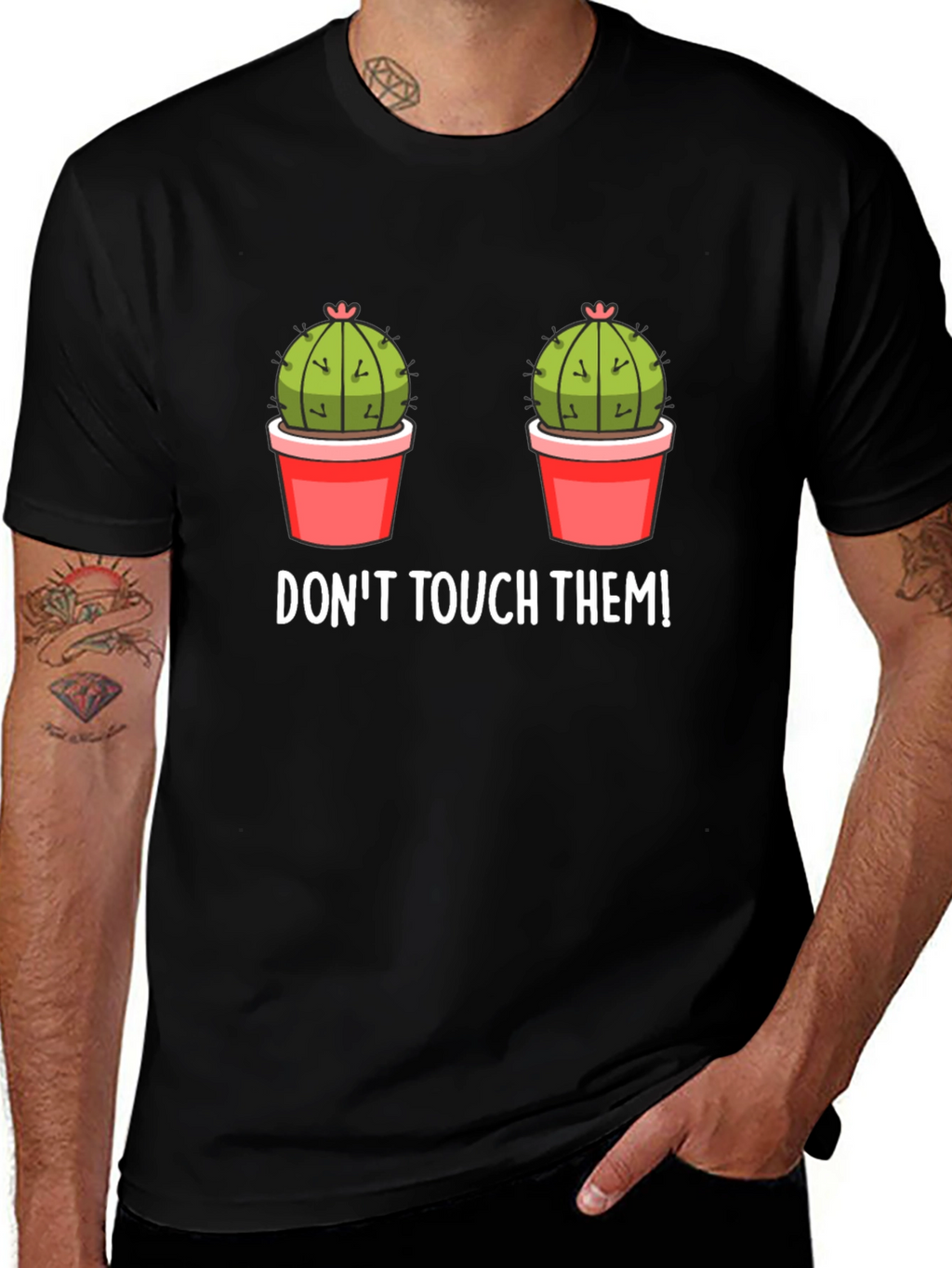 Dont Touch Them Cactus Graphic Tee