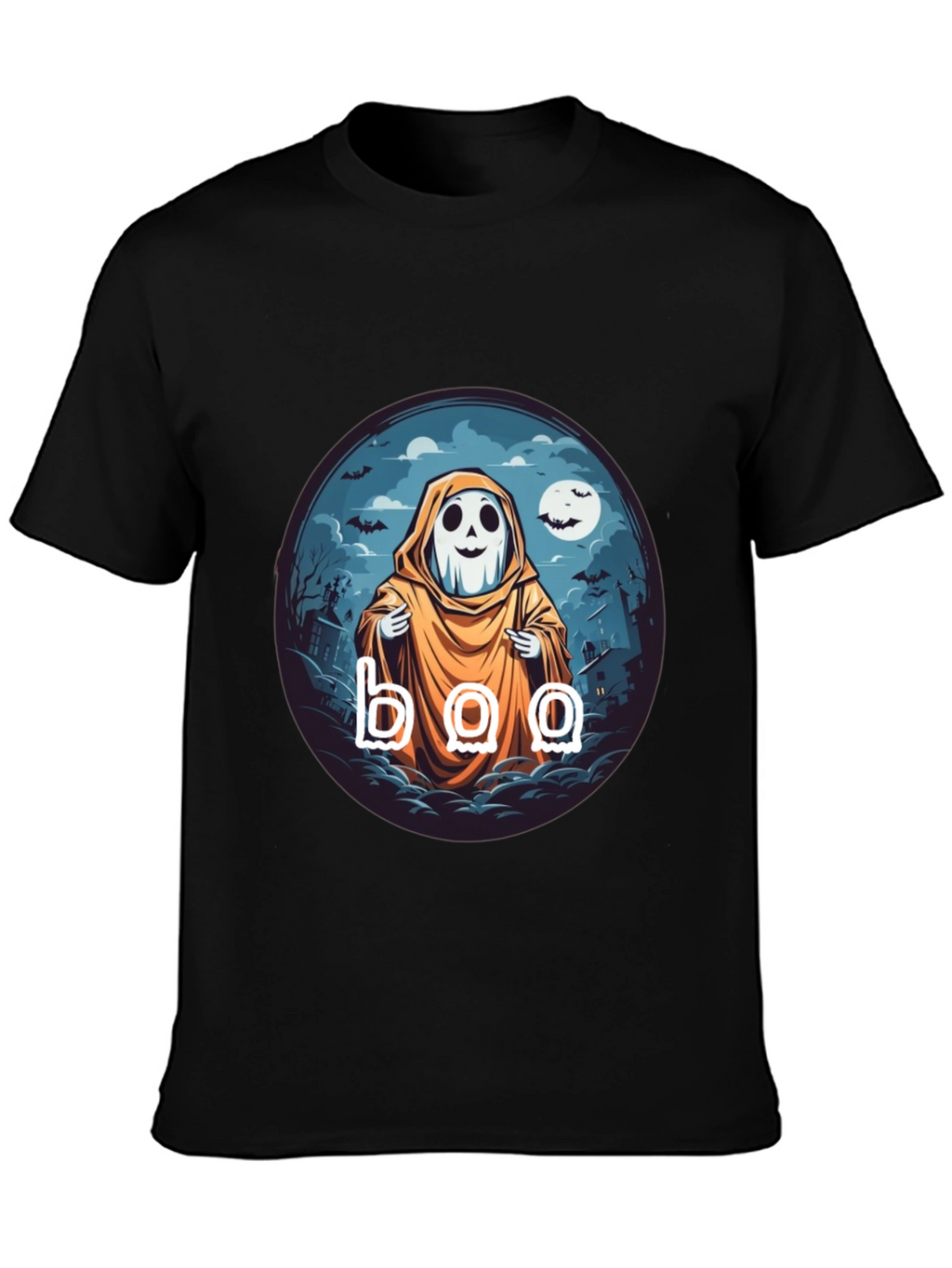Boo Ghost Halloween T-Shirt - Spooky Season Style