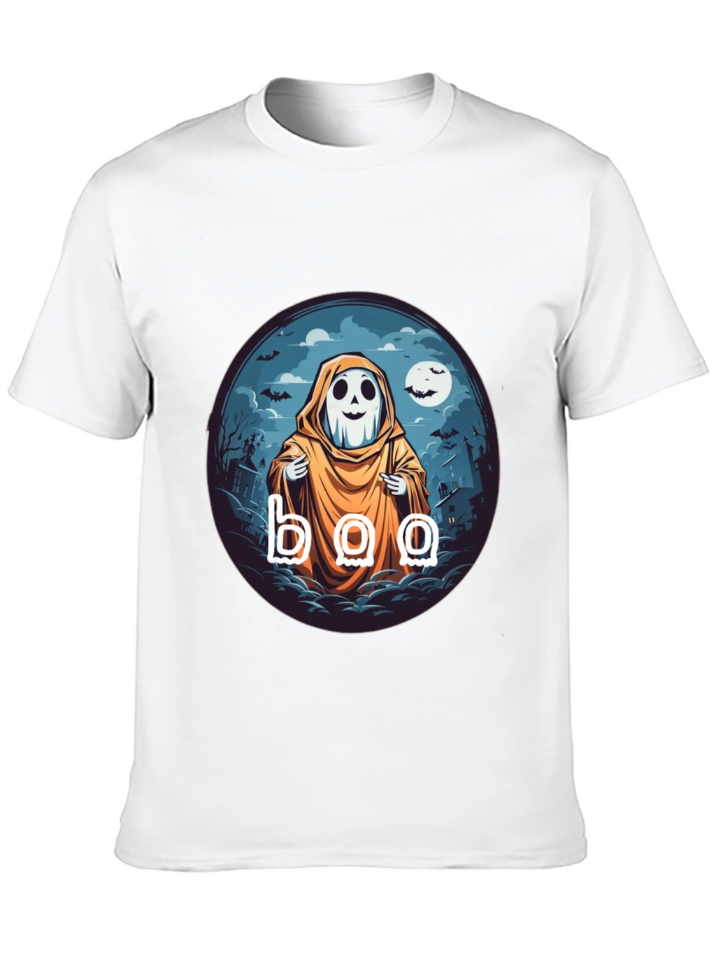 Boo Ghost Halloween T-Shirt - Spooky Season Style