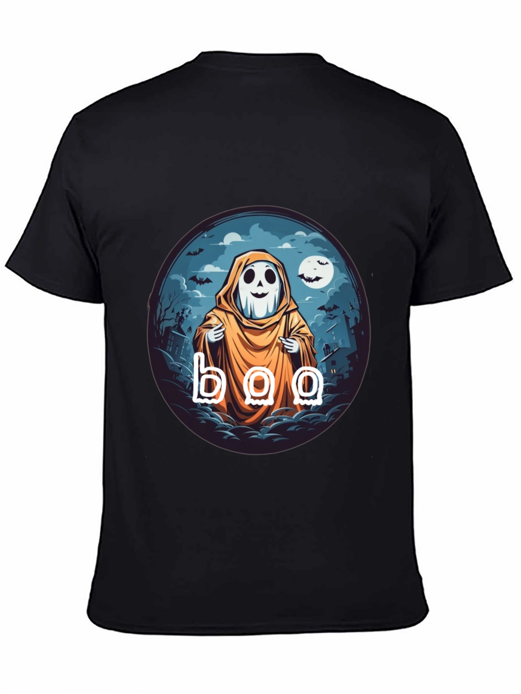 Boo Ghost Halloween T-Shirt - Spooky Season Style