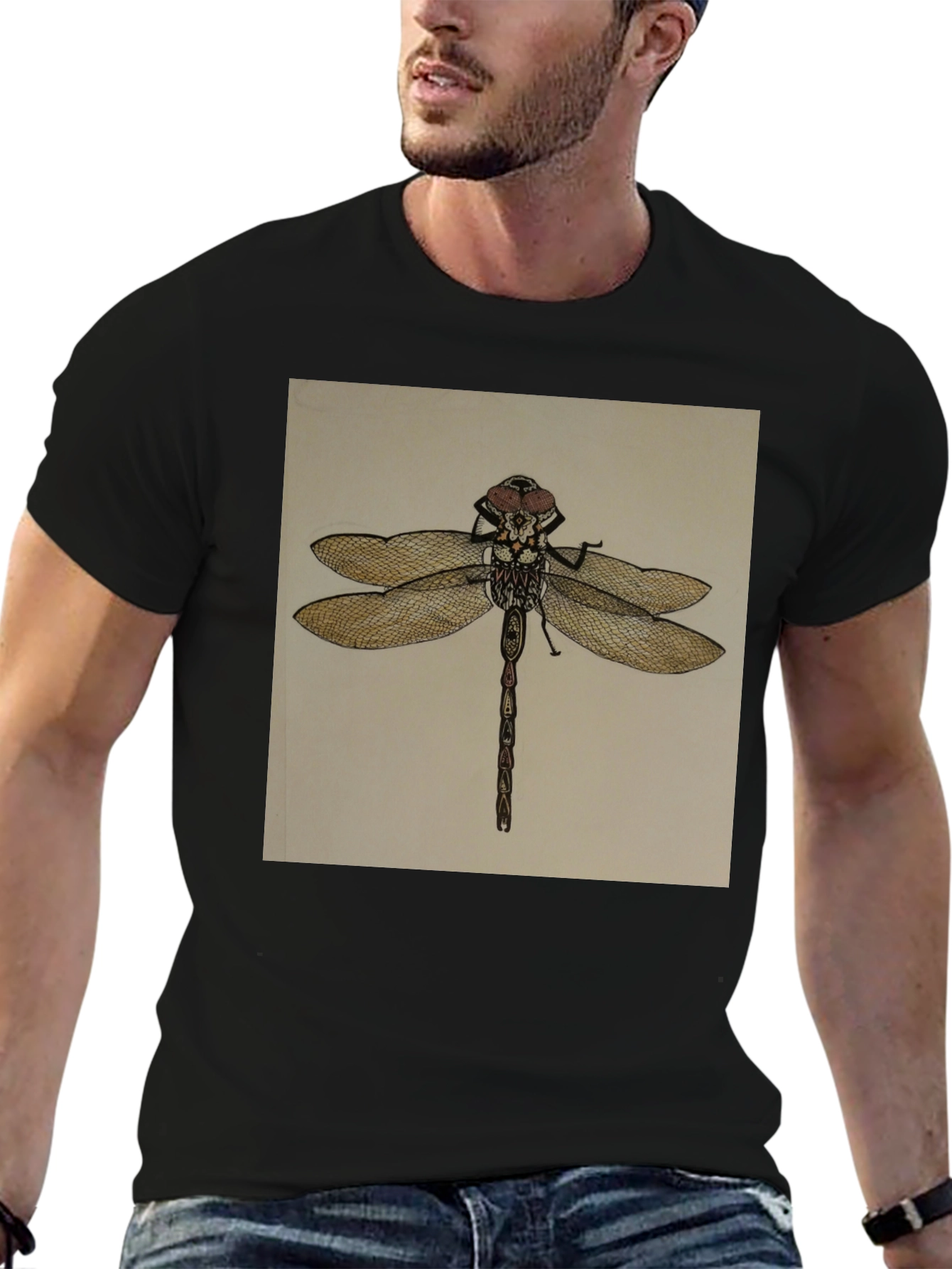 Dragonfly Graphic Tee - Unique Insect Design