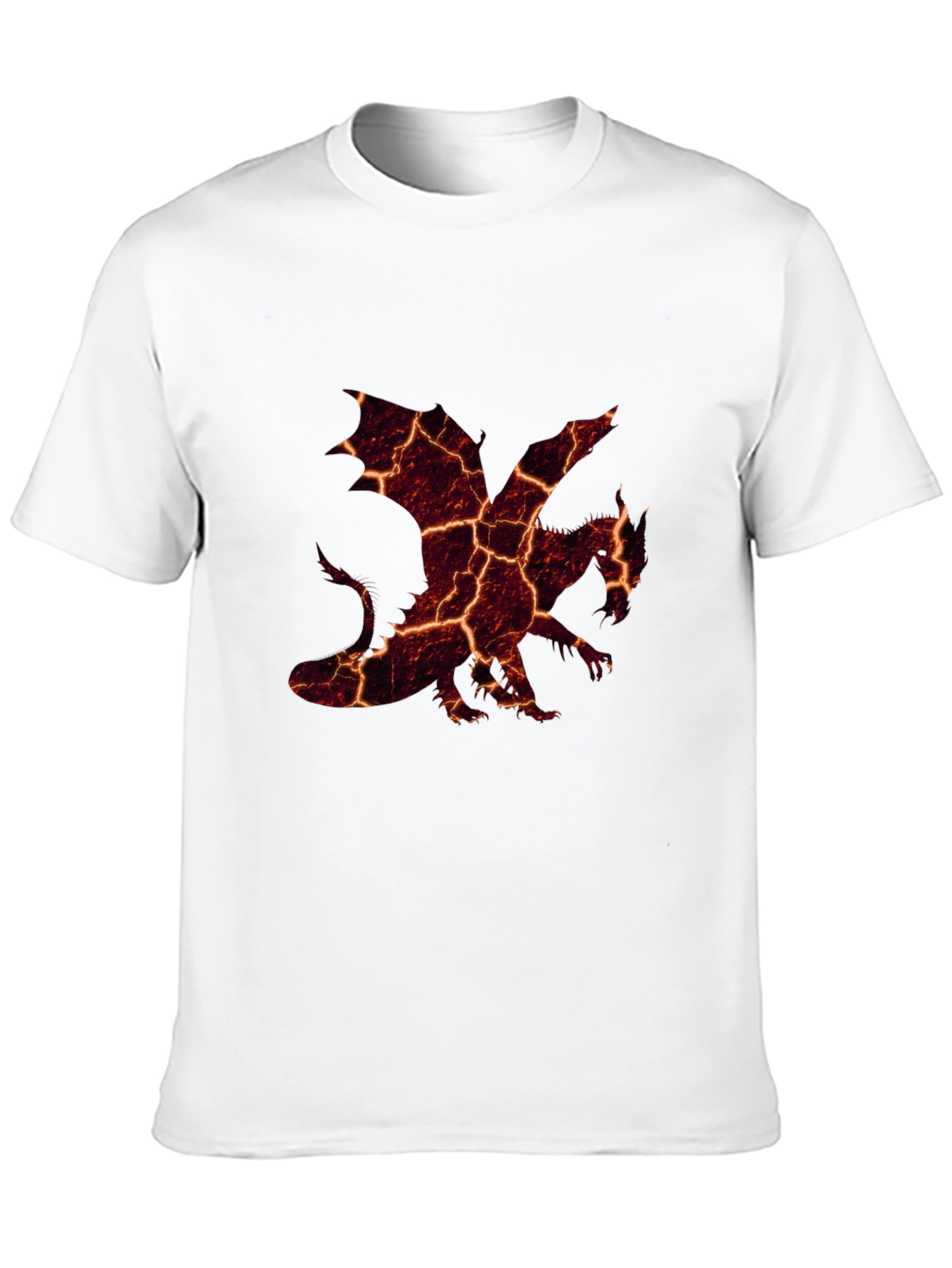 Fiery Dragon Graphic Black T-Shirt for Men