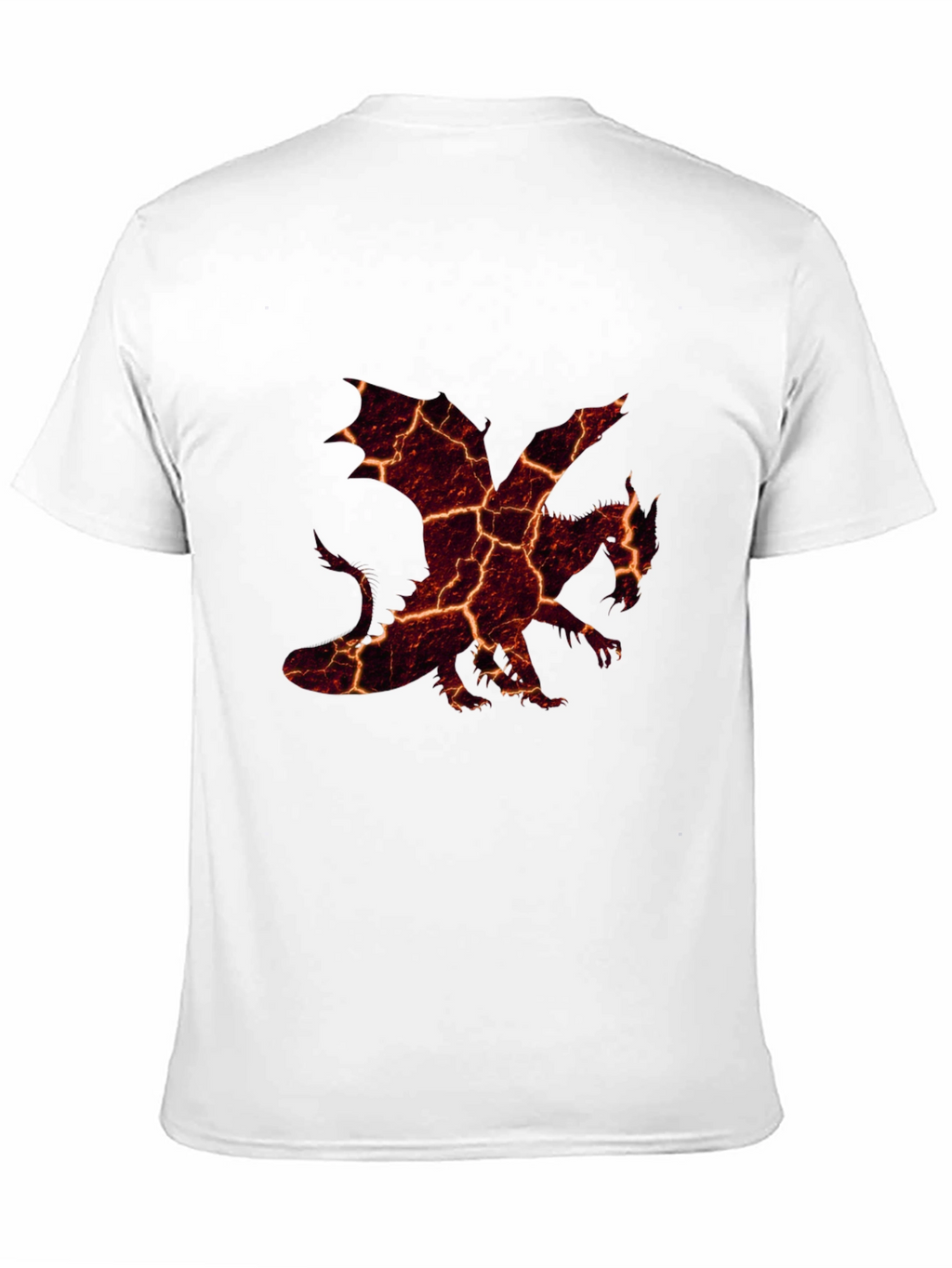 Fiery Dragon Graphic Black T-Shirt for Men