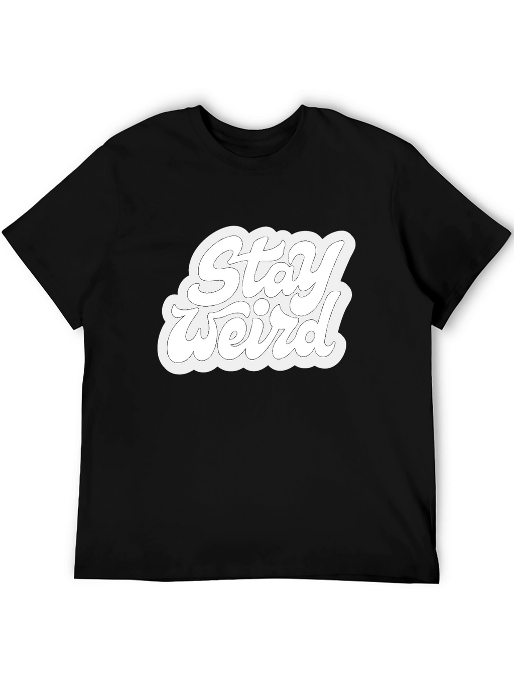 Stay Weird Black Graphic Tee