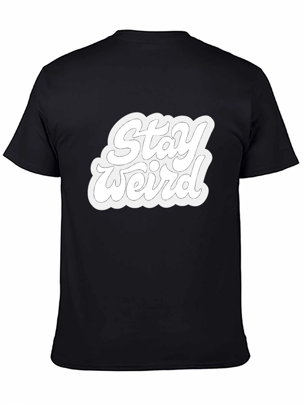 Stay Weird Black Graphic Tee