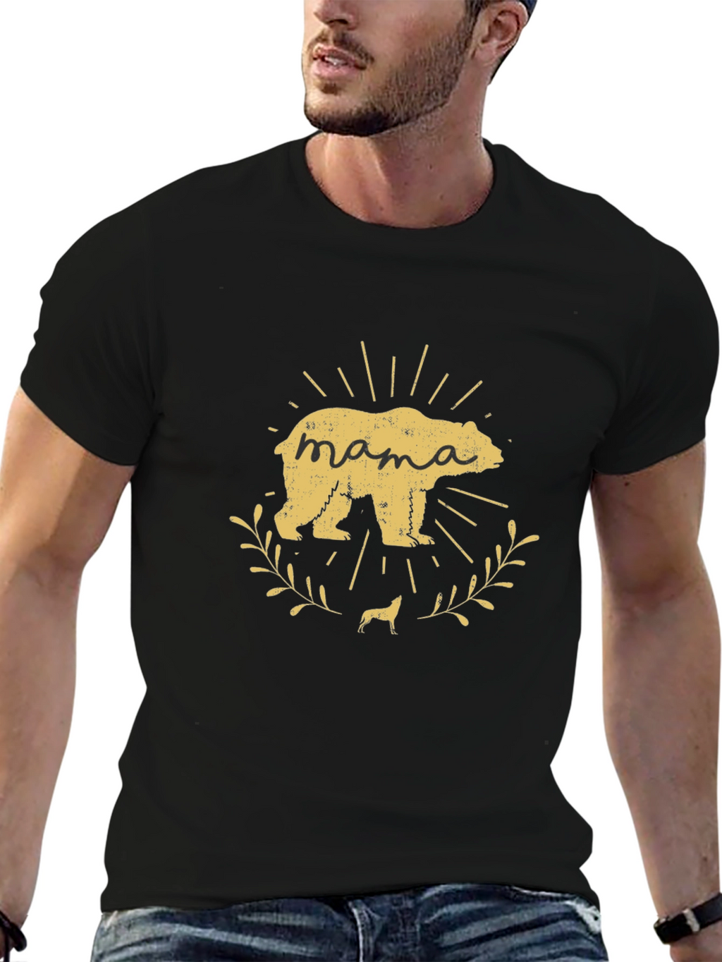 Mama Bear Graphic Tee - Cute Womens T-Shirt