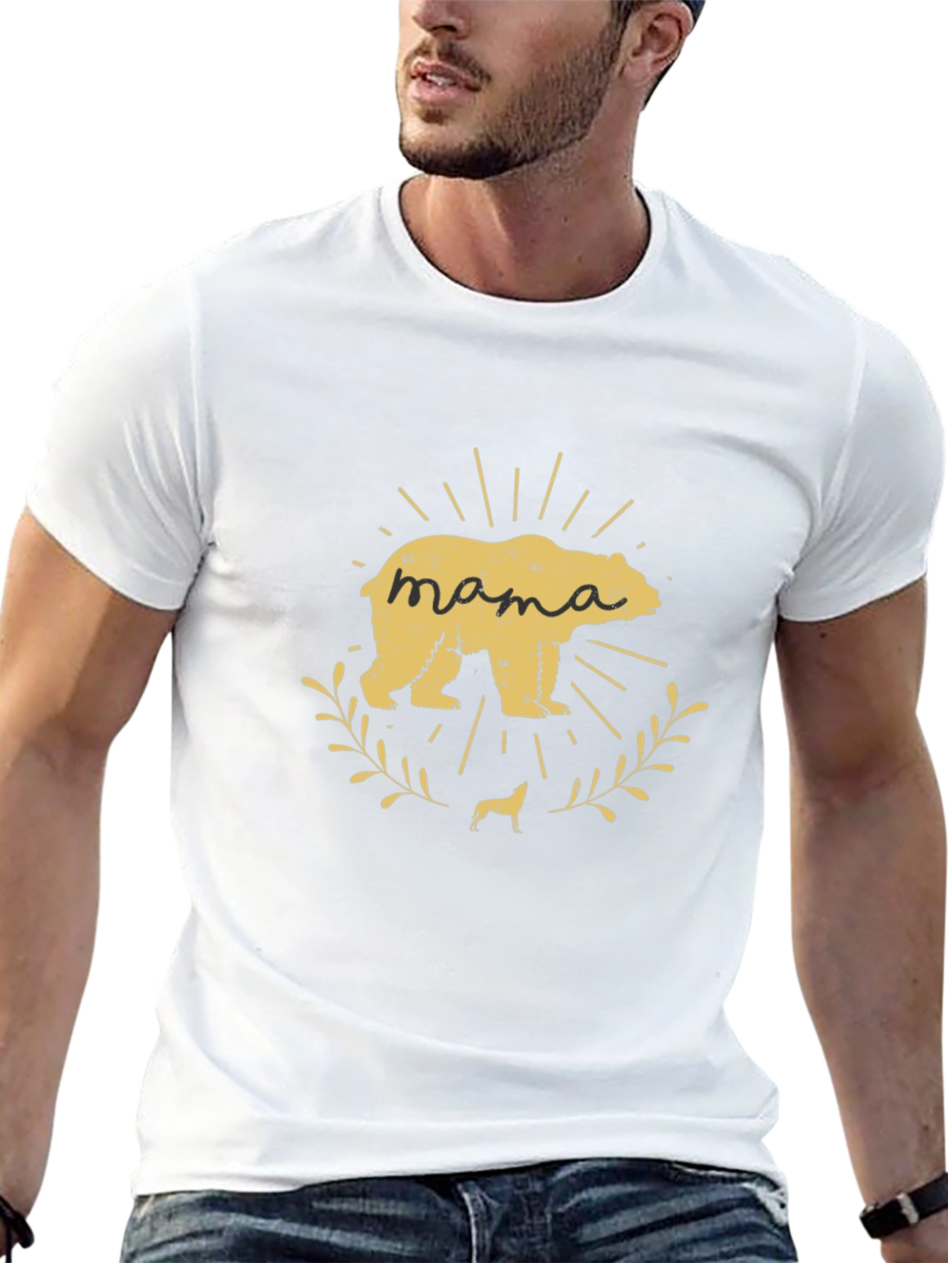 Mama Bear Graphic Tee - Cute Womens T-Shirt